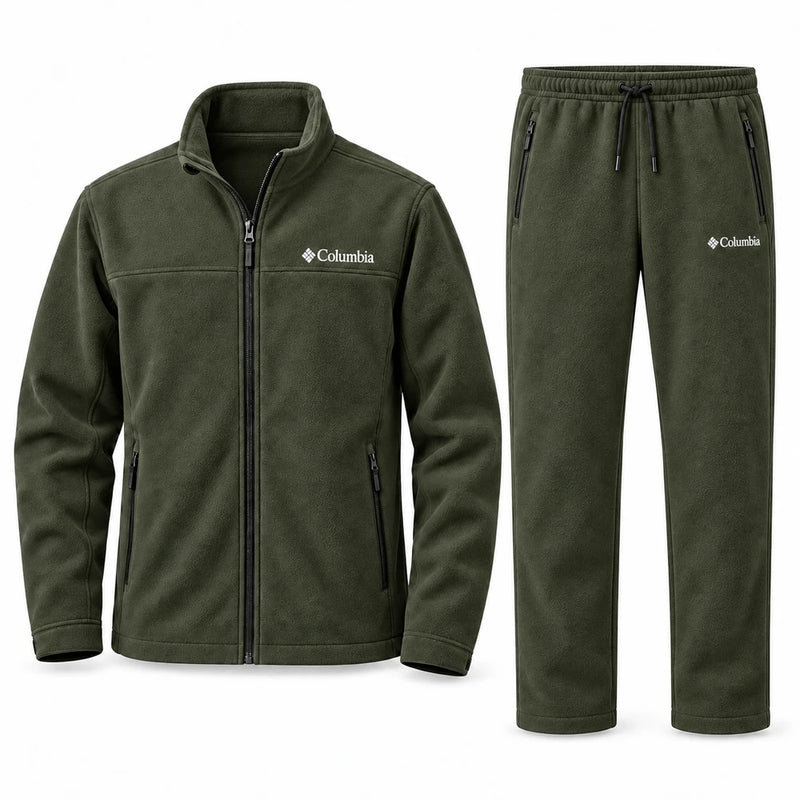 Textured Fleece Tracksuit Set