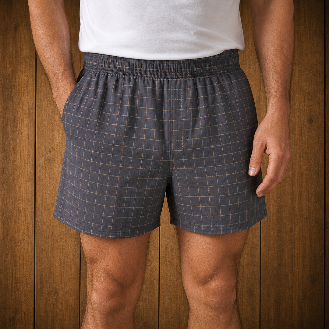 Plaid Cotton Boxers