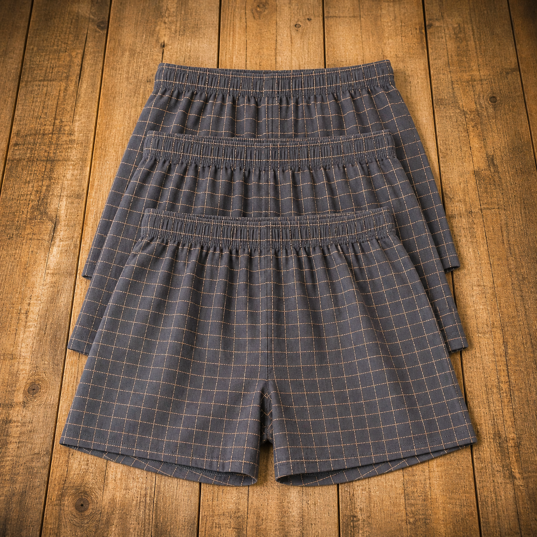 Plaid Cotton Boxers