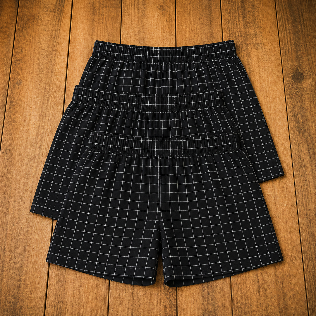 Plaid Cotton Boxers