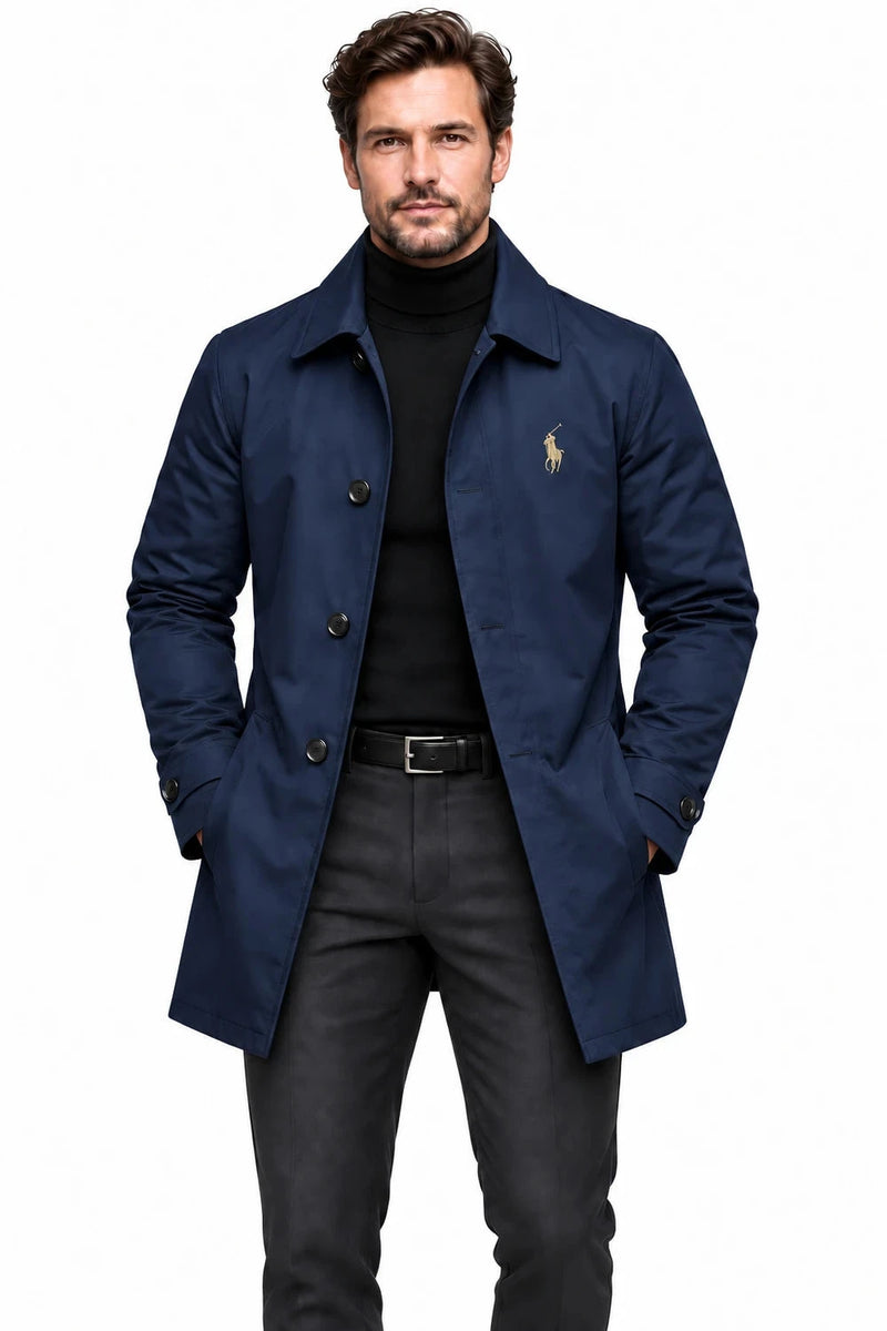 Embroidered Logo Car Coat