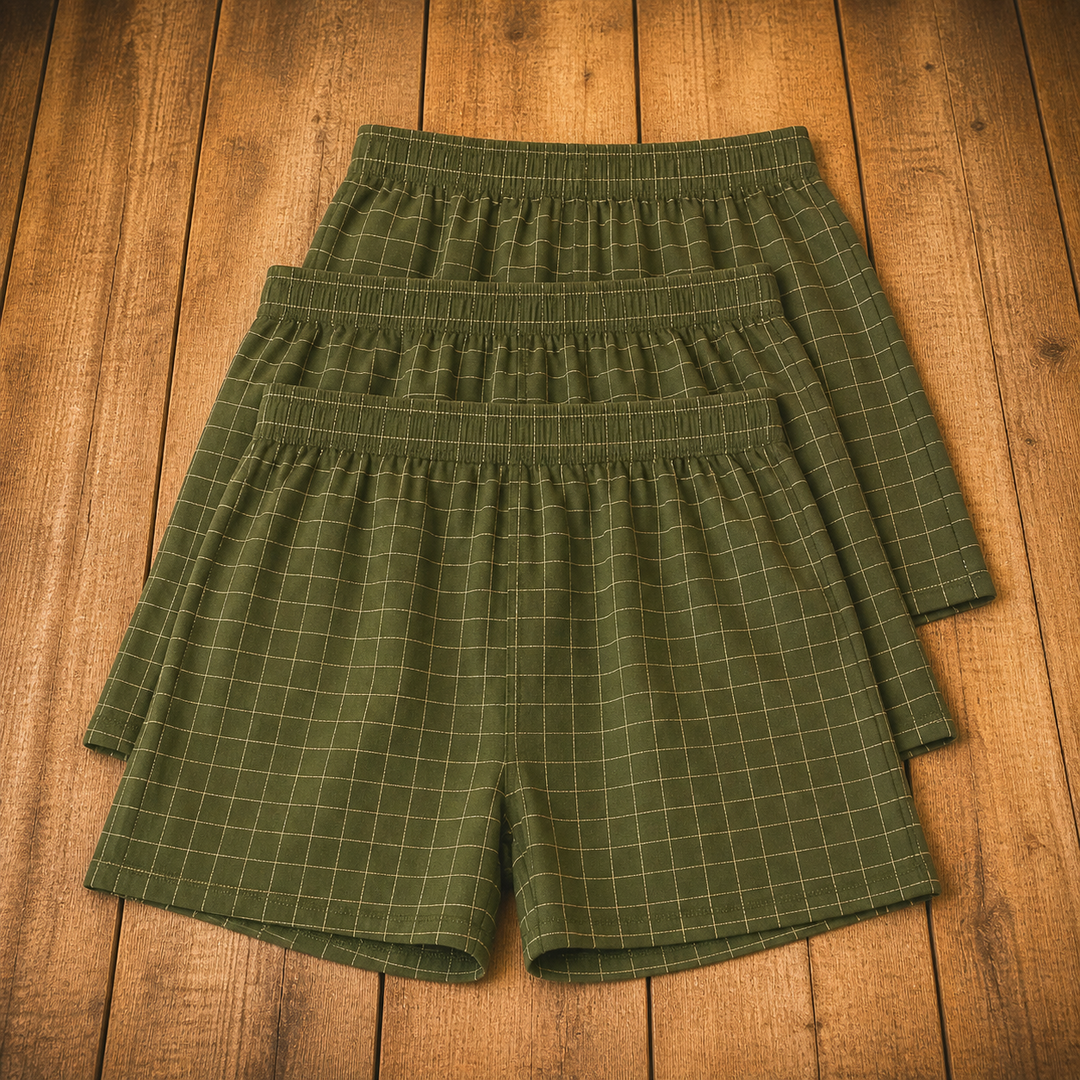 Plaid Cotton Boxers